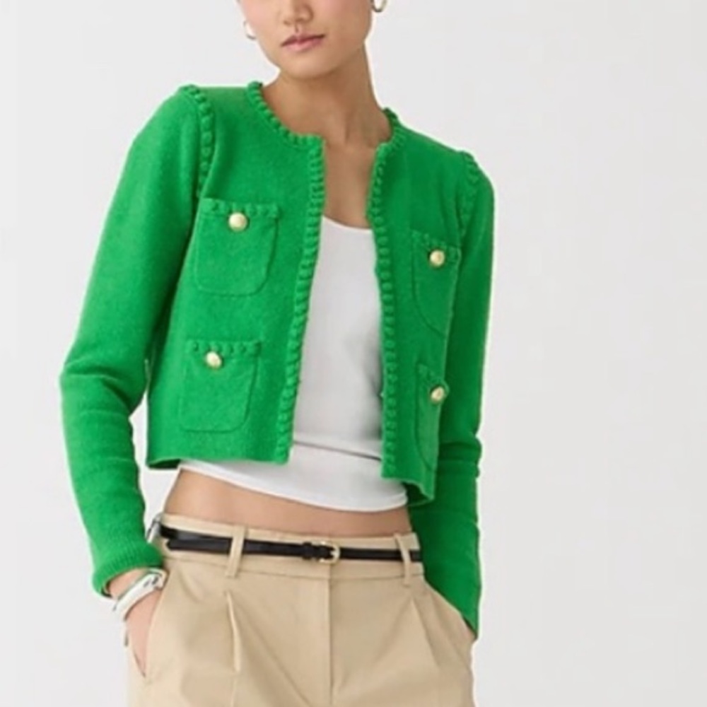 NWT J.Crew Odette Sweater Lady Jacket in boucle.